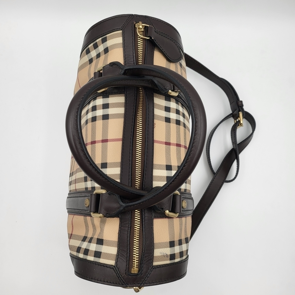Burberry Alchester Haymarket Medium Top Handle Bag, Authentic... - Picture 5 of 16
